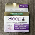 Nature's Bounty Sleep 3 Maximum Strength Melatonin 30 Tablets Sealed Exp 12/2024