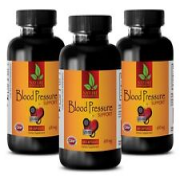 Herbal Heart Health Supplements - BLOOD PRESSURE SUPPORT - 3 Bottle 180 Caps