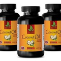 pills for body care - Coconut Oil 3000mg - anti-wrinkle 3 Bottles 180 Capsules