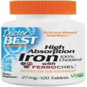 Ferrochel Iron Chelate 120 Tablets Gentle Easy on Stomach Digestion, No Nausea