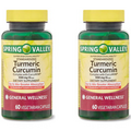 Spring Valley Turmeric Curcumin Complex with Curcumin Dietary Supplement, 550 mg