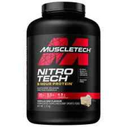 MuscleTech NitroTech 8 Hour Protein Powder 2.72kg - Vanilla