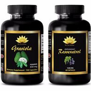 Antioxidant formula - GRAVIOLA – RESVERATROL COMBO - resveratrol anti aging