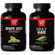Immune system booster natural - COMBO GRAPE SEED EXTRACT – GRAY HAIR 2B - zinc
