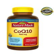 Nature Made CoQ10 400 mg. 90 Softgels Heart Health Energy New Sealed Exp 04/2026