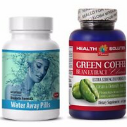 Fat burner for her - WATER AWAY – GREEN COFFEE CLEANSE COMBO - green coffee Fat