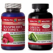 Metabolism booster for women - RASPBERRY KETONES – GREEN COFFEE EXTRACT COMBO