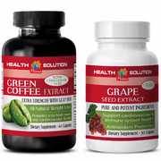 Antiaging central - GREEN COFFEE EXTRACT – GRAPE SEED EXTRACT COMBO - grape seed