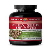 muscle gain supplements - CHIA SEED OIL 2000 - chia seed oil capsules - 1 Bottle