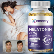 Melatonin 20mg Capsules - Help Sleep, Relieve Stress, Improve Sleep Quality