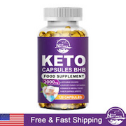 Keto Diet Capsules Slimming Softgels Weight Loss Detox & Cleansing Fat Burner