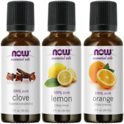 NOW Foods 3Pack Essential Oils, Blues Relief Blend - Orange  Clove Lemon 1 Ounce