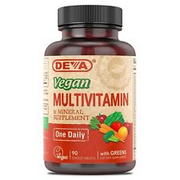 deva vegan vitamins daily multivitamin & mineral supplement 90 tablets (pack of