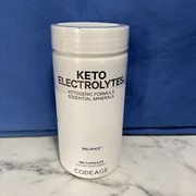 Codeage Keto Electrolytes, Sodium, Magnesium, Potassium, Calcium , 180 Capsules