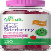 Carlyle Elderberry Gummies for Kids | 120 Count | Zinc and Vitamin C | Natural |