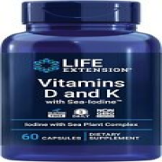 Vitaminas D y K con yodo de mar, soporte de hueso, cerebro, tiroides y arterial!