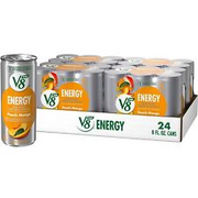 V8 +Energy Healthy Drink Natural Energy from Tea Peach Mango 8 Ounce Can 24-Ct