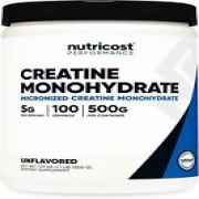 Creatine Monohydrate Micronized Powder 500G, 5000mg Per Serv (5g)-100 Servings