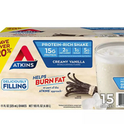 Atkins 15g Keto Protein Shake, Creamy Vanilla 11 fl. oz., 15 pk.