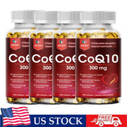 Coq10 300mg Capsules For Blood Pressure Heart Liver Health High Absorption Caps