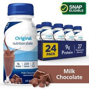 Original Milk Chocolate Nutrition Shake W/ Fiber, Meal Replacement Shake, 24Pack