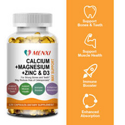 Calcium 1500mg Magnesium 400mg Zinc 25mg Vitamin D3 600iu Bone Muscle Health MX