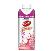 Boost Breeze Nutritional Drink, Wild Berry, 8 oz New.