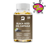Black Seed Oil Capsules 1000 Mg Antioxidant Support Joint & Digestive Health
