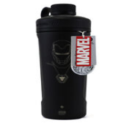 Marvel Blender Bottle Iron Man Radian Black Marvel Universe Stainless Steel New