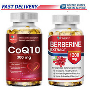 MX-Berberine HCL Extract Blood Sugar Health 300mg CoQ10 Capsules Heart Support