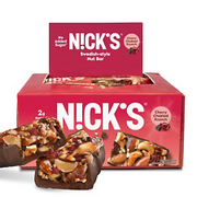 NICK'S Nut Snack Bars. Low Sugar, 3G Net Carbs, Vegan (Cherry Chocolate, Pack of
