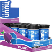 Nuun Sport + Caffeine Electrolyte Tablets for Proactive Hydration, Wild Berry, 8