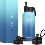 32oz/25oz Insulated Water Bottles with 2 Leak Proof 32 Oz, Blue Waves