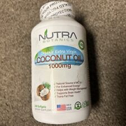 Nutra Botanics Coconut Oil 1000mg 240 Softgels Organic Extra Virgin