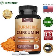 Turmeric Curcumin Highest Potency 95% 2600mg - BioPerine Black Pepper Extract