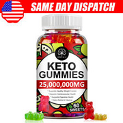Keto ACV BHB Gummies For Fat Burn Weight Loss Detox Keto Diet Pills 60 Gummy