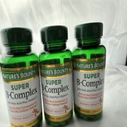 Exp 7/24 3 Bottles Nature’s Bounty Super B Complex with Vitamin C & Folic Acid