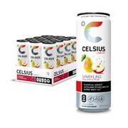 CELSIUS Sparkling Fuji Apple Pear, Functional Essential Energy Drink 12 fl oz