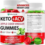 Keto Apple Cider Vinegar Gummies Advanced Weight Loss Immune Health & Detox 60ct