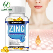 Zinc Capsules 50mg - Advanced Immune System Support, Gluten Free and Non-GMO