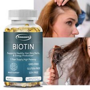 Biotin Capsules 10,000mcg - Healthy Skin, Nails Growth, Hair Growth Supplement