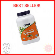NOW Foods Spirulina 500mg Organic Nutrient Rich Superfood- 500 Tablet