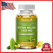 Organic Bitter Melon Extract Capsules 1500mg Blood Sugar Weight Loss Non-GMO