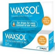 2 × Waxsol Ear Drops 0.5% 10mL ear wax removal OzHealthExperts