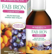 Fab Iron Liquid Iron 200ml ozhealthexperts