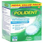 Polident Whitening Denture Cleanser 108 Tablets ozhealthexperts