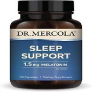 Dr. Mercola Sleep Support with Melatonin, 1.5mg 30 Count (Pack of 1),