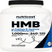 HMB (Beta-Hydroxy Beta-Methylbutyrate) 1000Mg (240 Capsules) - 500Mg per Capsule