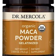 Dr. Mercola Organic Maca Powder Gelatinized Dietary Supplement, 2.69 oz (45...