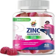 Zinc Gummies for Adults - Zinc Chewable Gummy for Immune Support Natural - 60ct